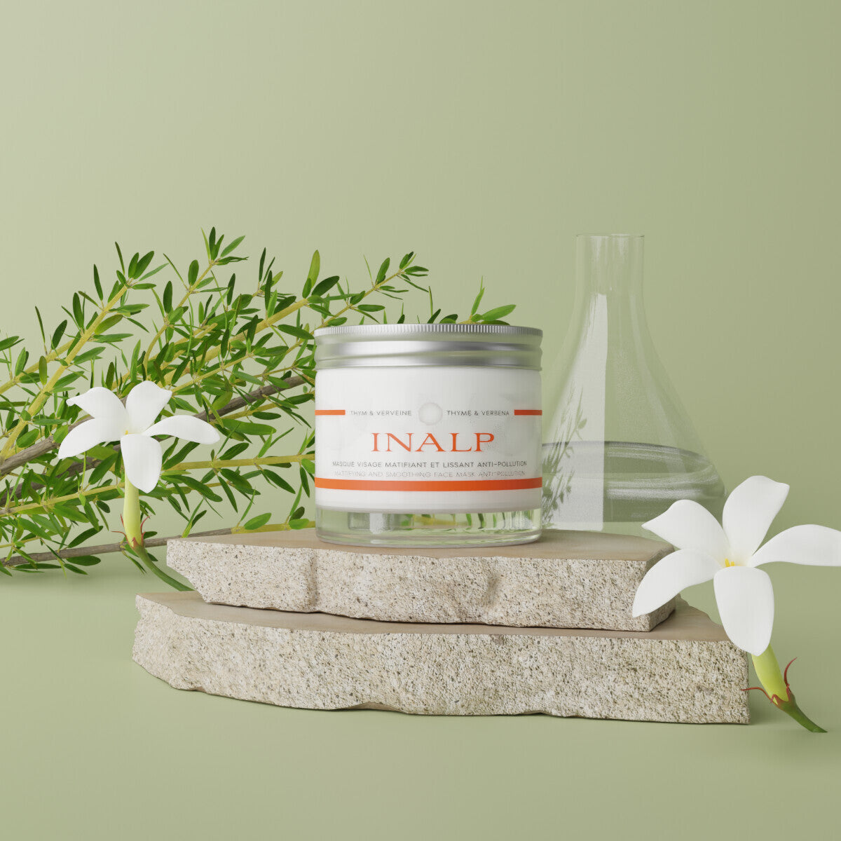 Masque Visage Matifiant & Lissant Anti-Pollution Inalp - Cabine