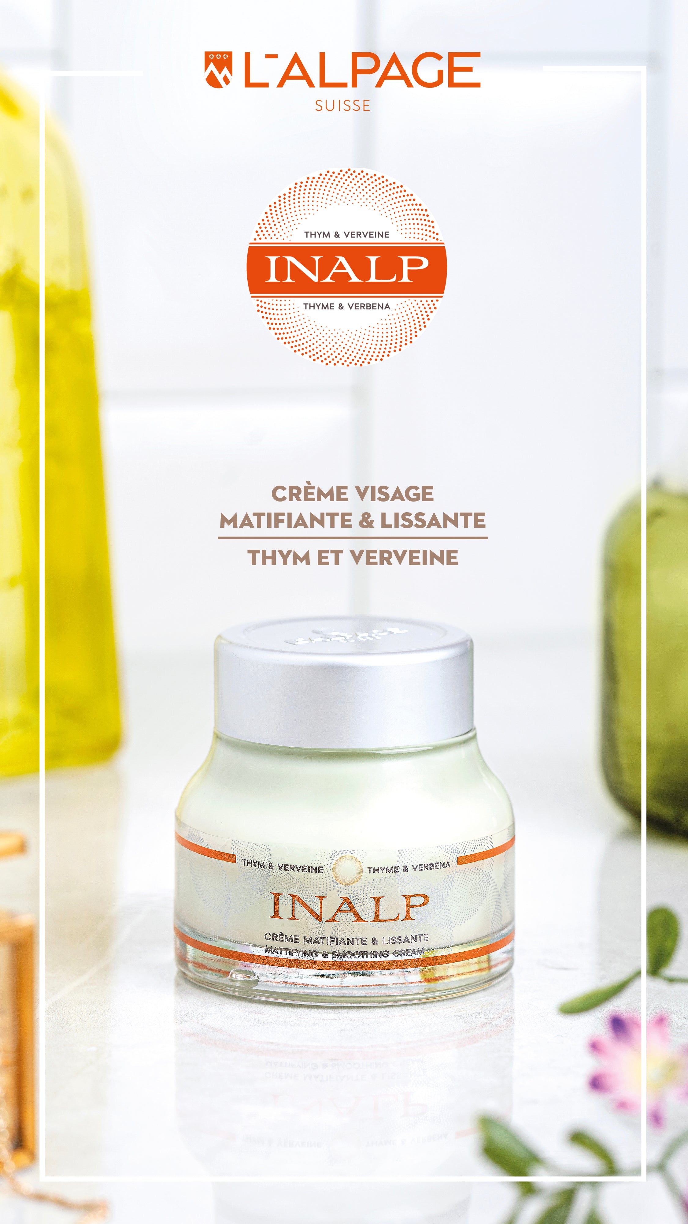 Crème Matifiante & Lissante Inalp - L&