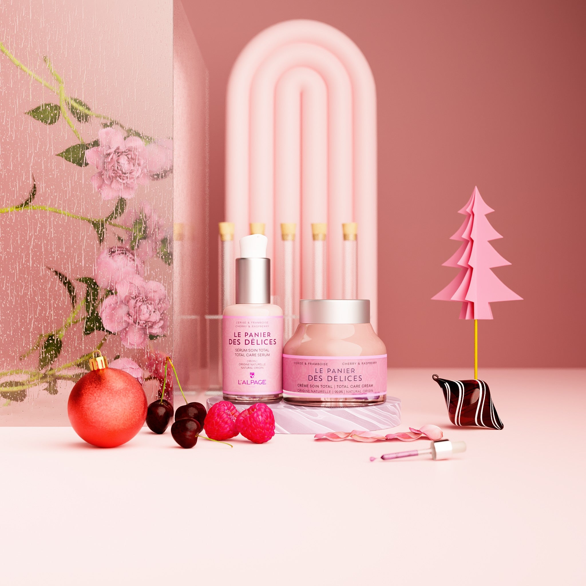 Set ou Coffret Cadeau Soin DUO Crème Soin Total + Sérum Soin Total LE PANIER DES Délices