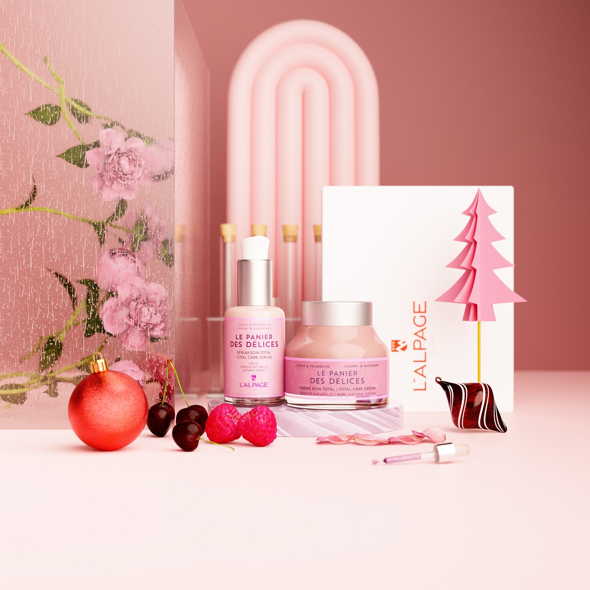 Set ou Coffret Cadeau Soin DUO Crème Soin Total + Sérum Soin Total LE PANIER DES Délices