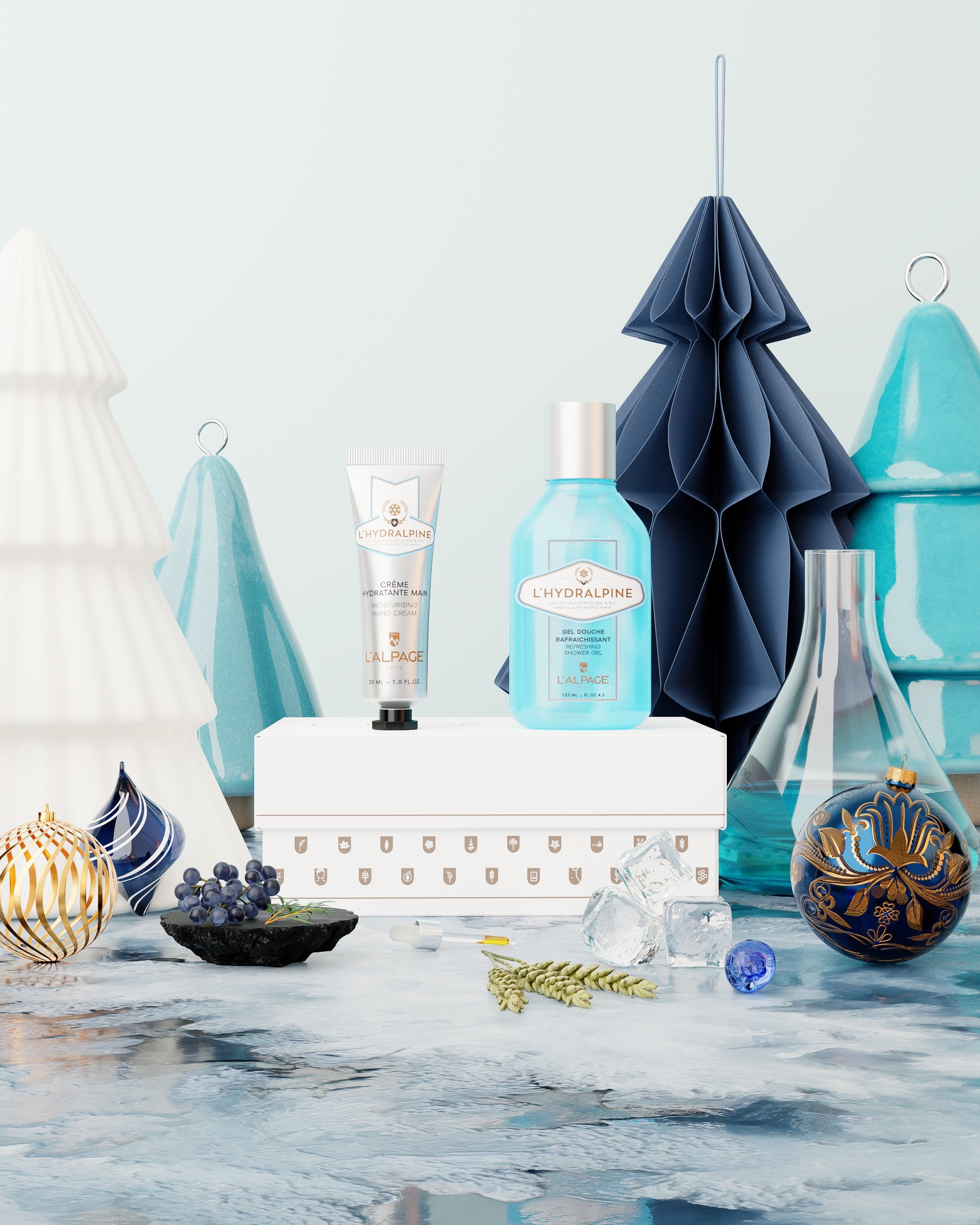 Set ou Coffret Cadeau Gel Douche 125ml + Crème Main L&