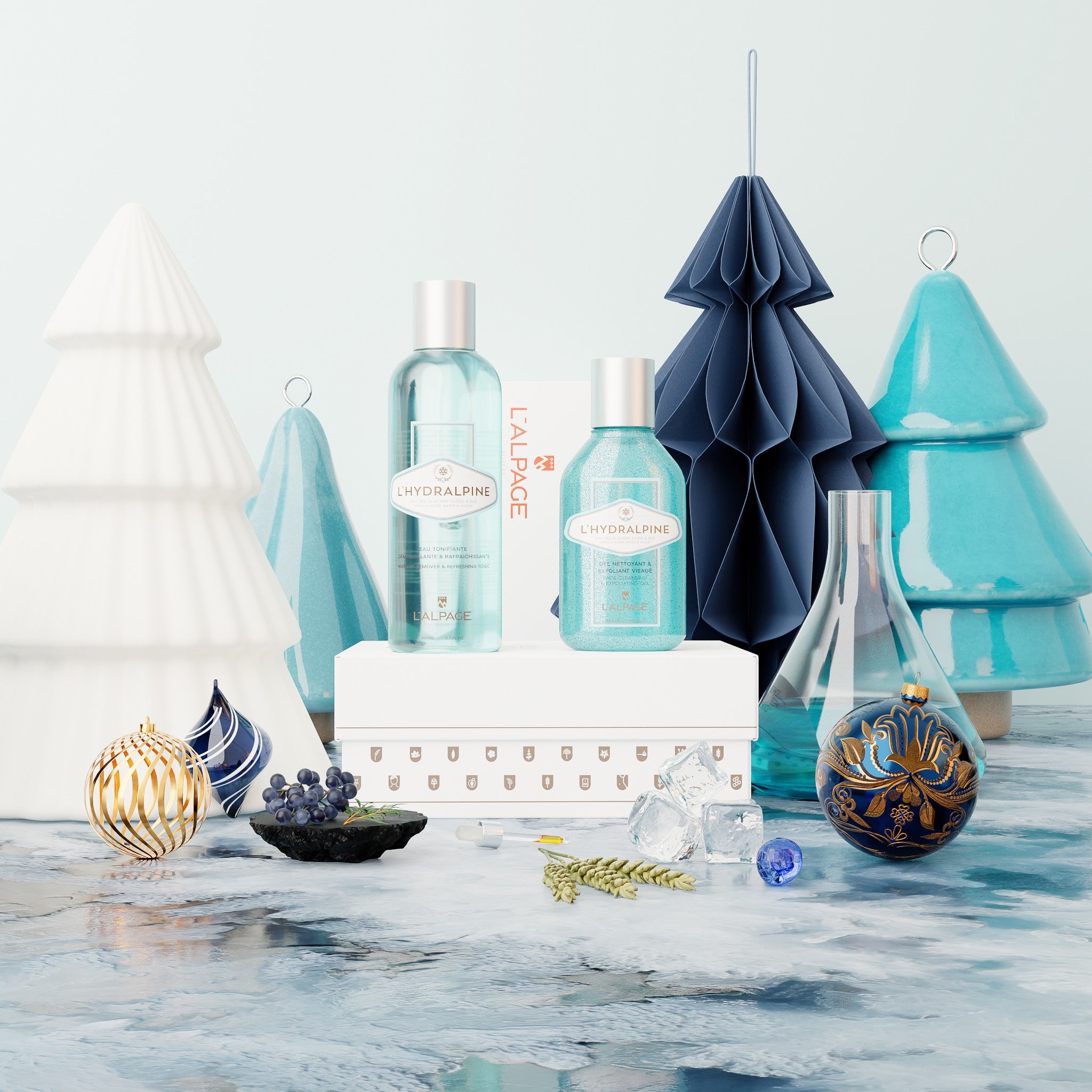 Set ou Coffret Cadeau Eau Tonifiante + Gel Nettoyant Exfoliant L&