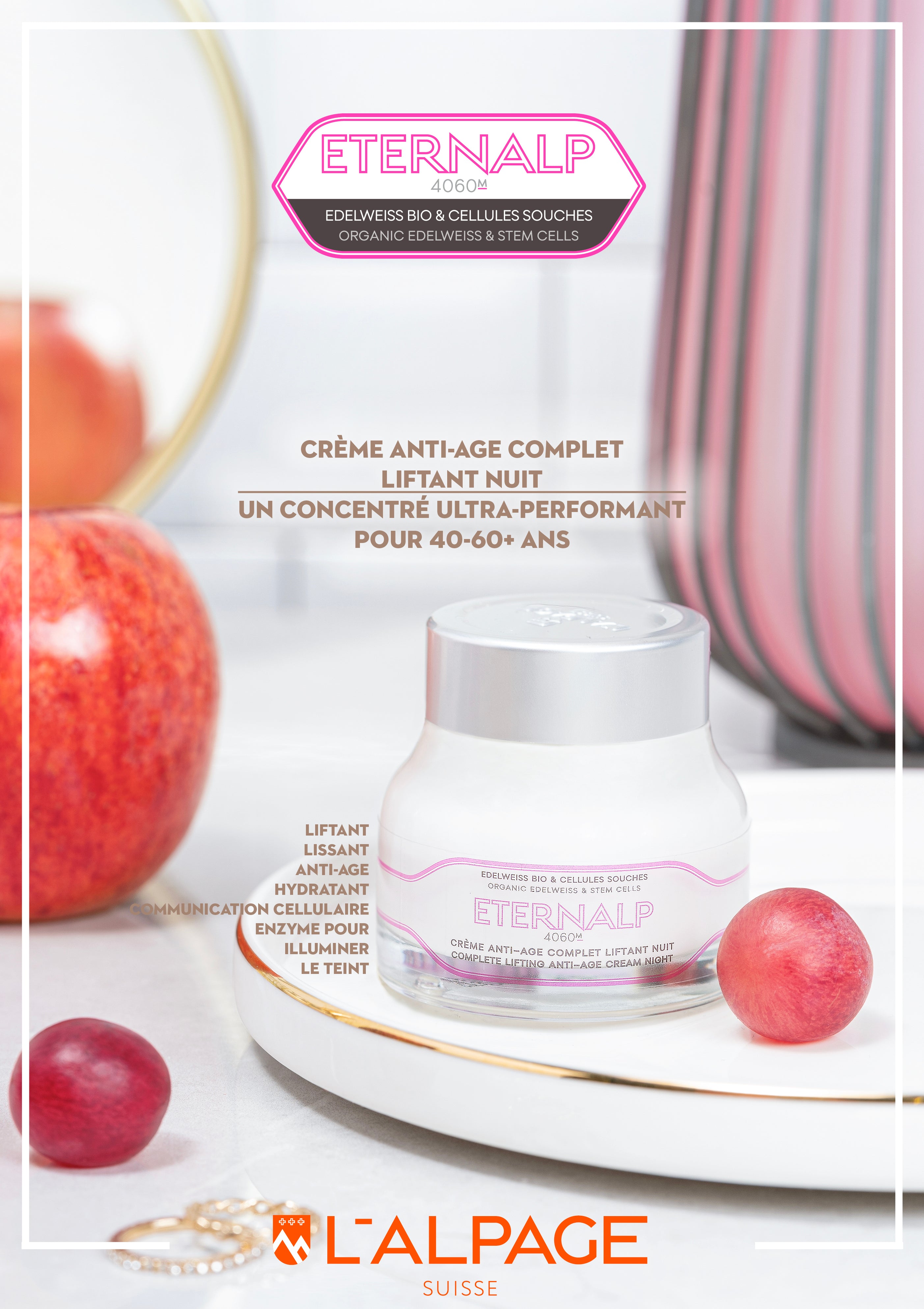 Crème Anti-Age Complet Liftant Nuit Eternalp 4060m - L&