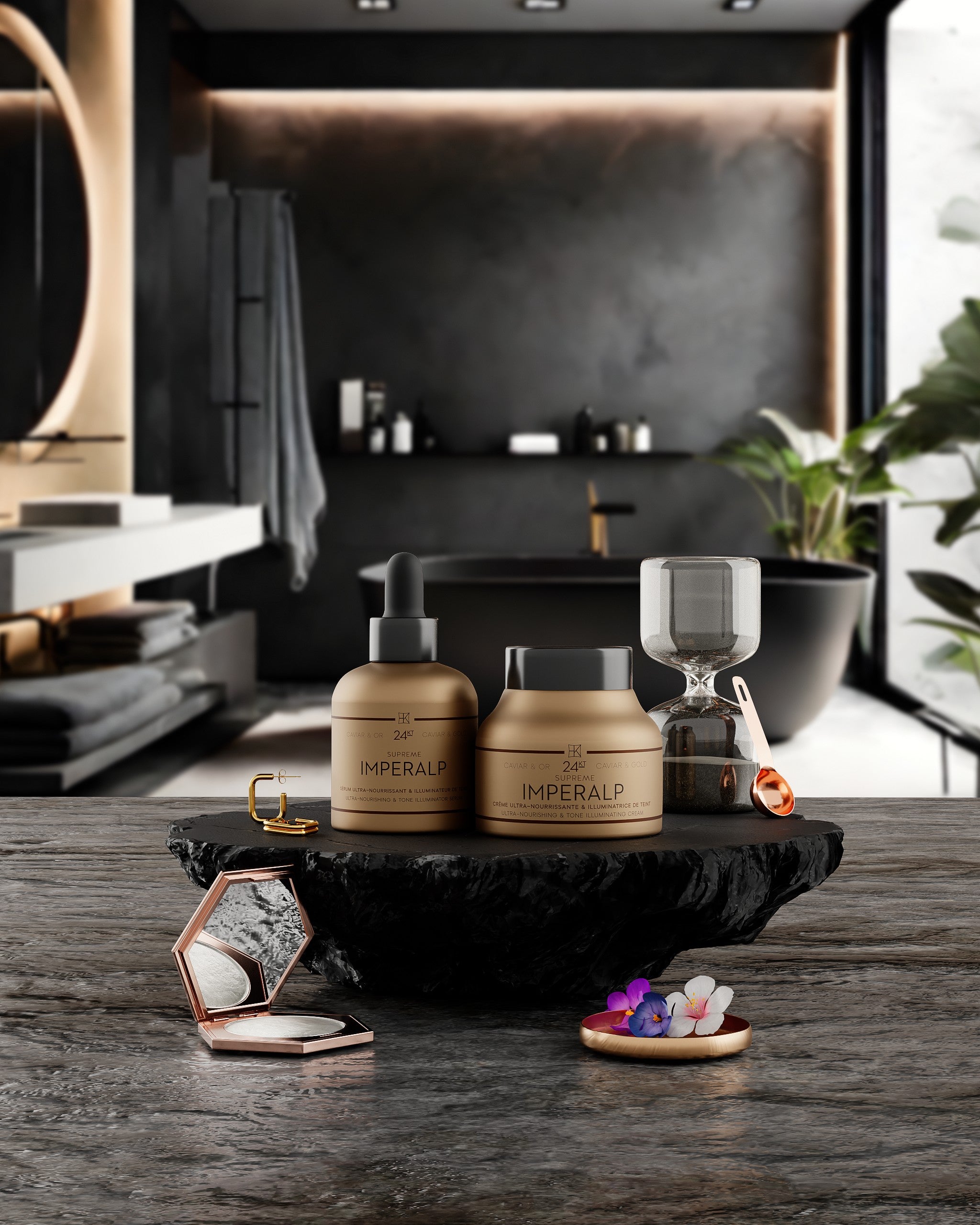 Caviar Cream Gift Set & Gold + Caviar Serum & Gold <tc>Imperalp</tc>
