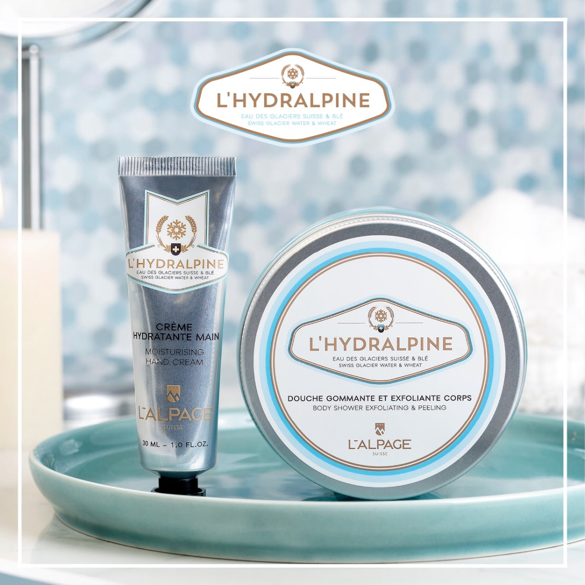 Coffret Cadeau / Set Douche Gommante Exfoliante 200ml + Crème Main L&