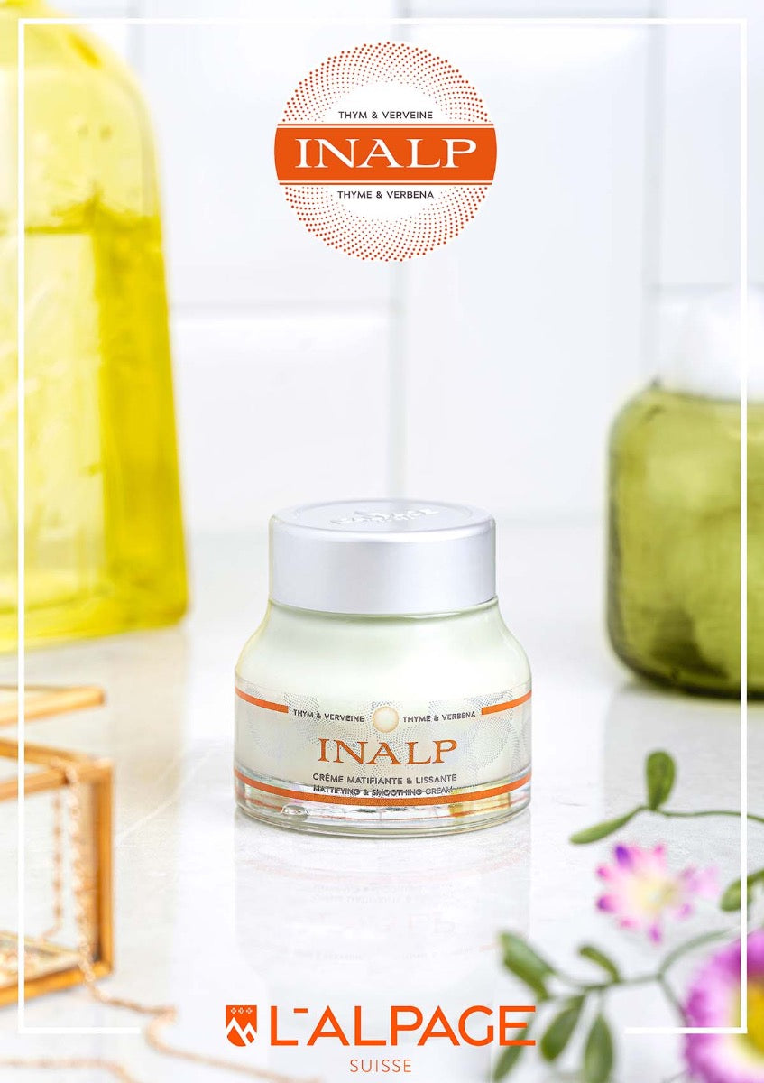 Coffret Cadeau Crème Matifiante et Lissante + Mousse Nettoyante INALP - L&