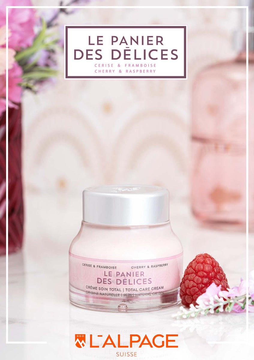 Coffret Cadeau Crème Soin Total + Sérum Soin Total + Gelée de Douche Exfoliante 125ml LE PANIER DES Délices - L&