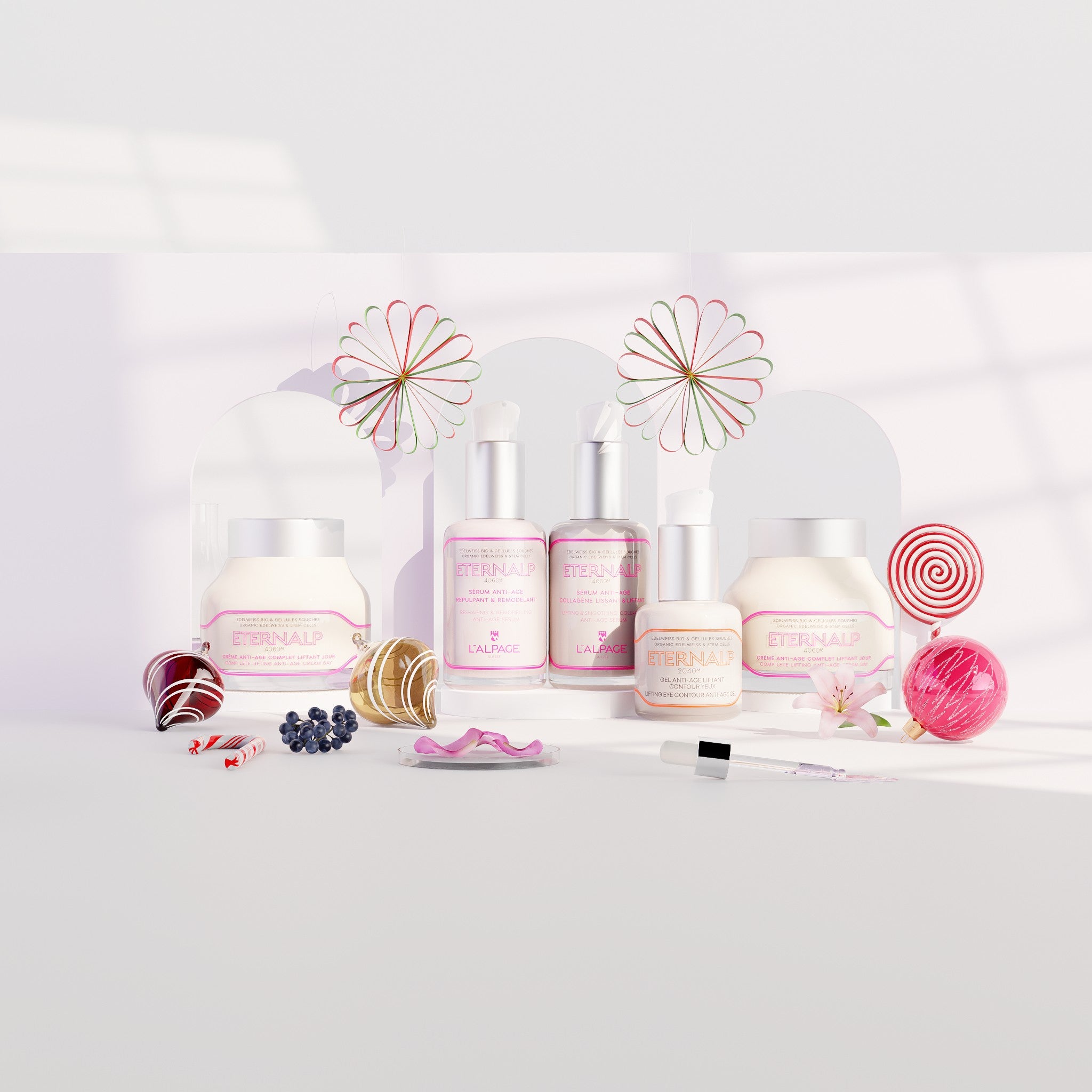 Set ou Coffret Ultime Quintet Crème Anti-Age Liftant Jour &amp; Nuit 50ml &amp; Sérum Collagène Liftant &amp; Sérum Repulpant Eternalp 4060m &amp; Contour Yeux Eternalp 2040m
