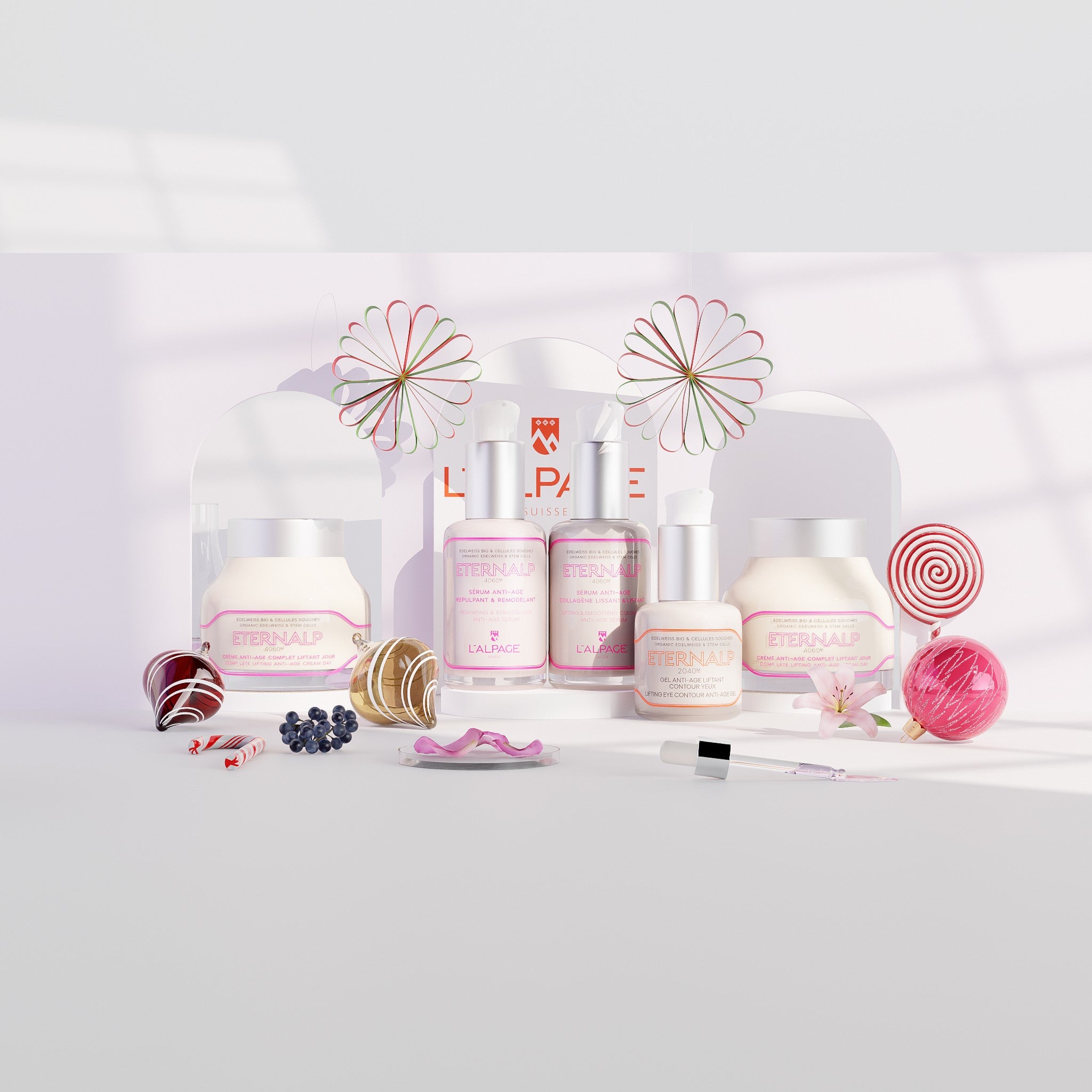 Set ou Coffret Ultime Quintet Crème Anti-Age Liftant Jour &amp; Nuit 50ml &amp; Sérum Collagène Liftant &amp; Sérum Repulpant Eternalp 4060m &amp; Contour Yeux Eternalp 2040m