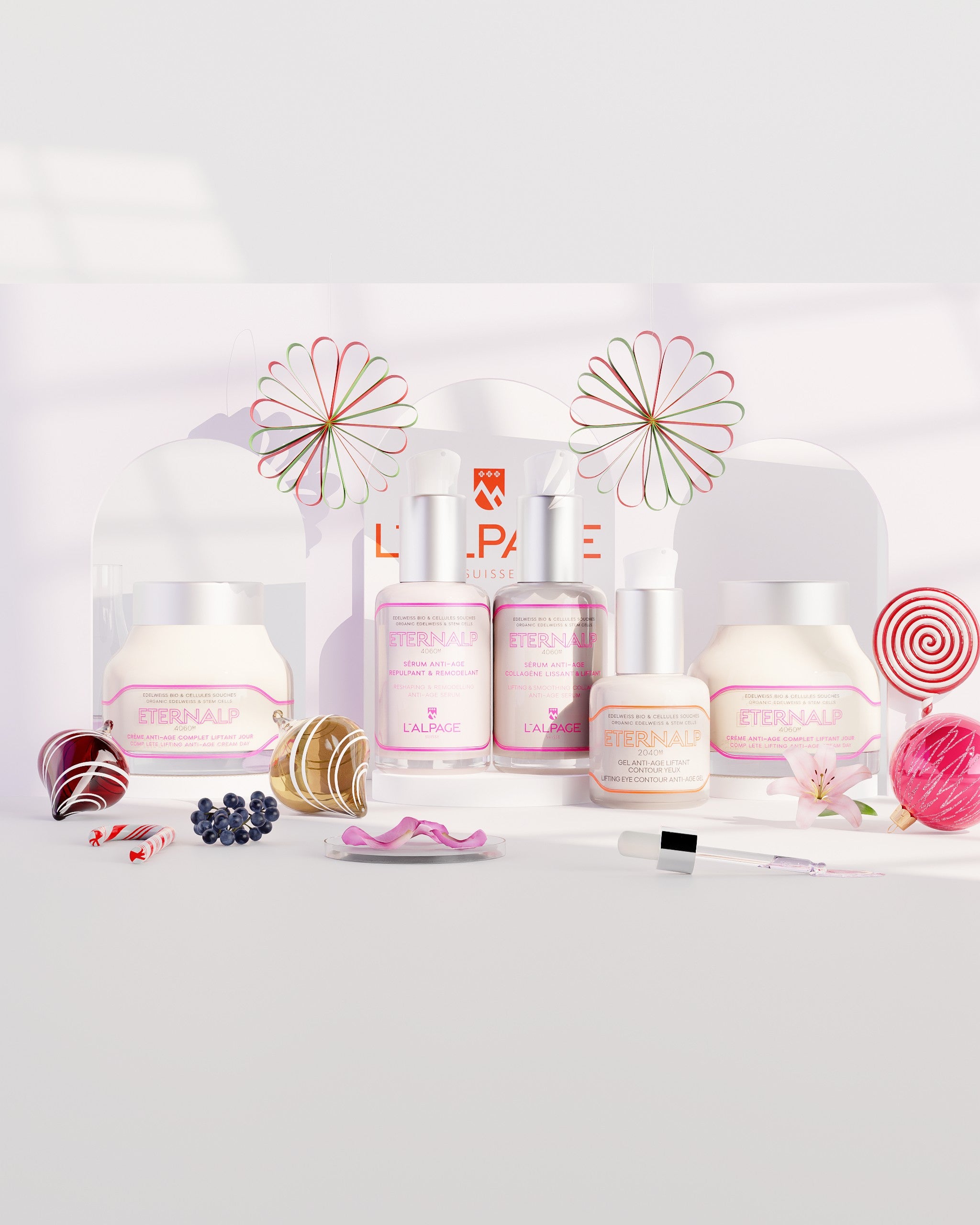 Set ou Coffret Ultime Quintet Crème Anti-Age Liftant Jour &amp; Nuit 50ml &amp; Sérum Collagène Liftant &amp; Sérum Repulpant Eternalp 4060m &amp; Contour Yeux Eternalp 2040m