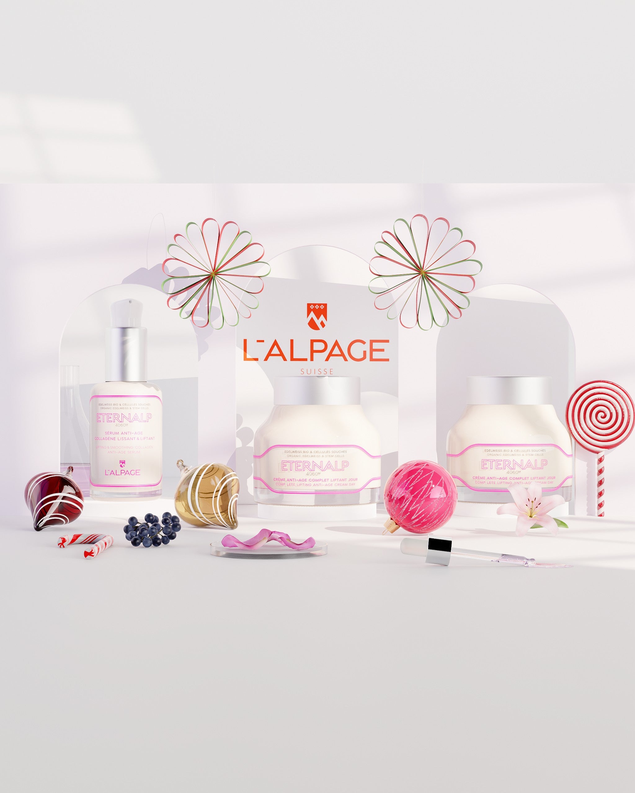 Set o Confezione Regalo Trio Crema Anti-Età Liftante Giorno 50ml &amp; Crema Notte 50ml &amp; Siero Anti-Età Collagene Levigante &amp; Liftante <tc>Eternalp</tc> 4060m