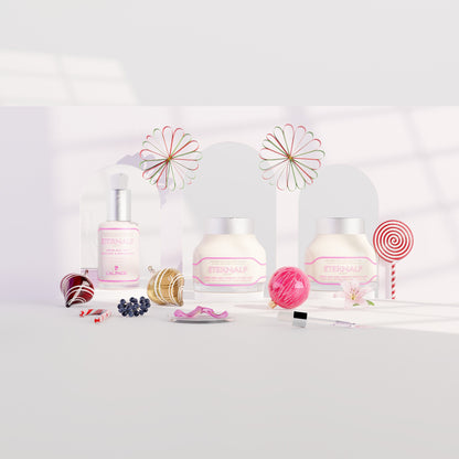 Set ou Coffret Cadeau Trio Crème Anti-Age Liftant Jou 50ml &amp; Crème Nuit 50ml &amp; Sérum Anti-Age Repulpant &amp; Remodelant Eternalp 4060m