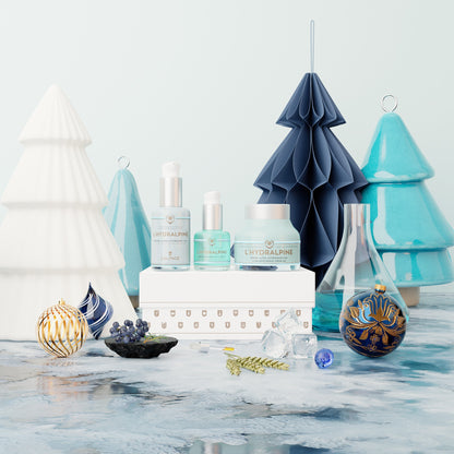 Set ou Coffret Cadeau Crème Visage Hydratante 24h + Sérum Visage Hydratante 24h + Serum Regard Anti-Poche L&