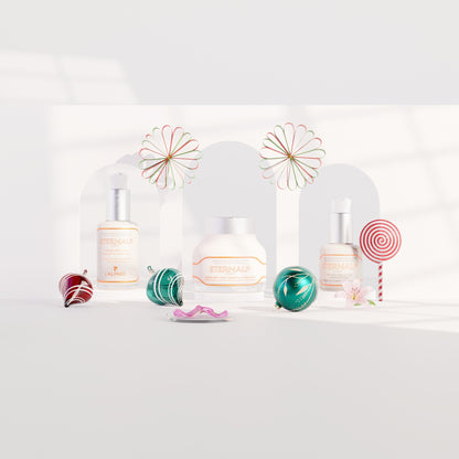 Coffret Cadeau Crème Anti-Age + Sérum Anti-Age + Gel Contour des Yeux Anti-Age ETERNALP 2040m