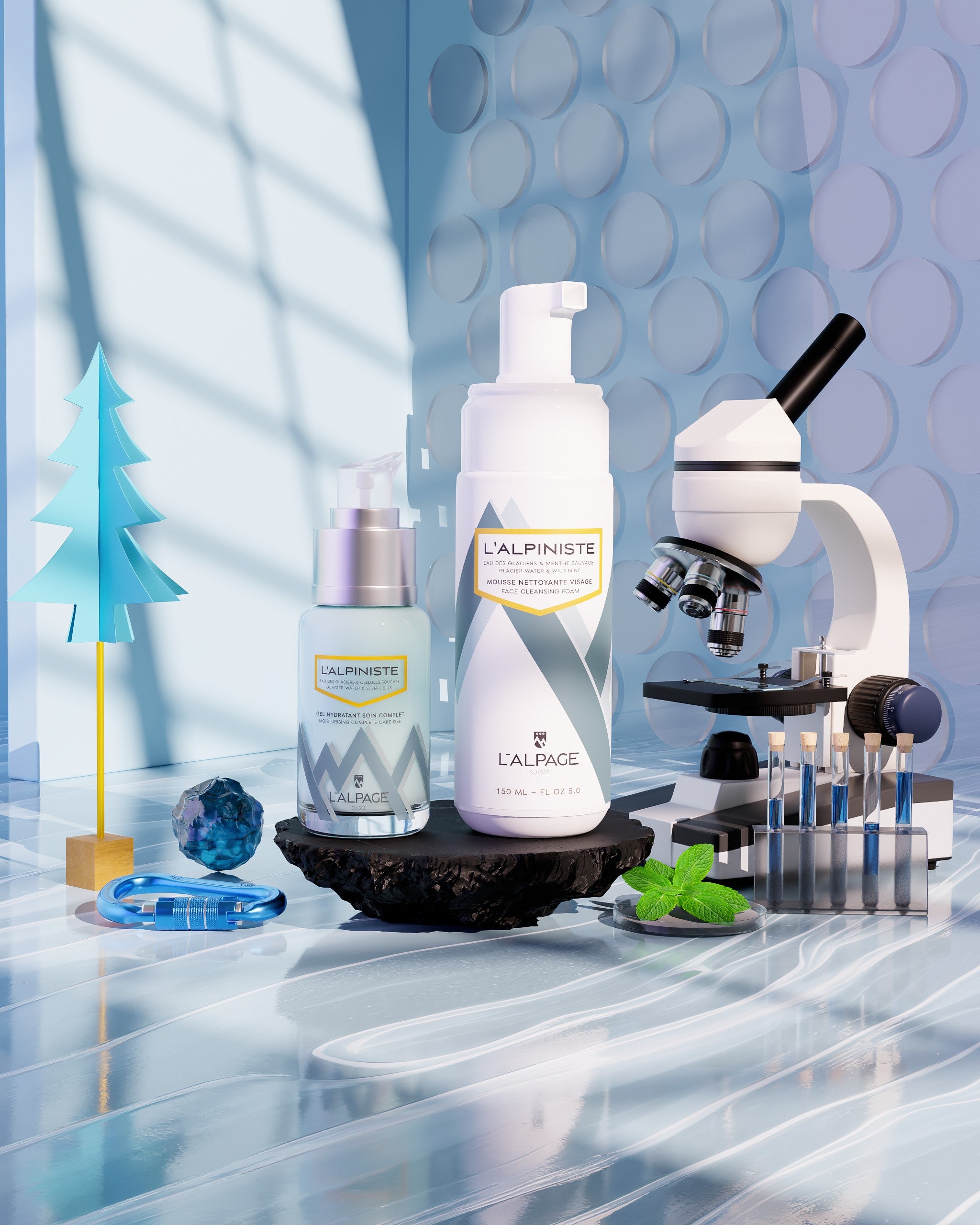 Set ou Coffret Cadeau DUO Gel Soin Complet Hydratant + Mousse Nettoyante L&