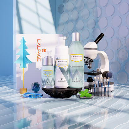 Set / Coffret Cadeau Gel Soin Complet Hydratant + Gel Douche Energisant + Mousse Nettoyante L&
