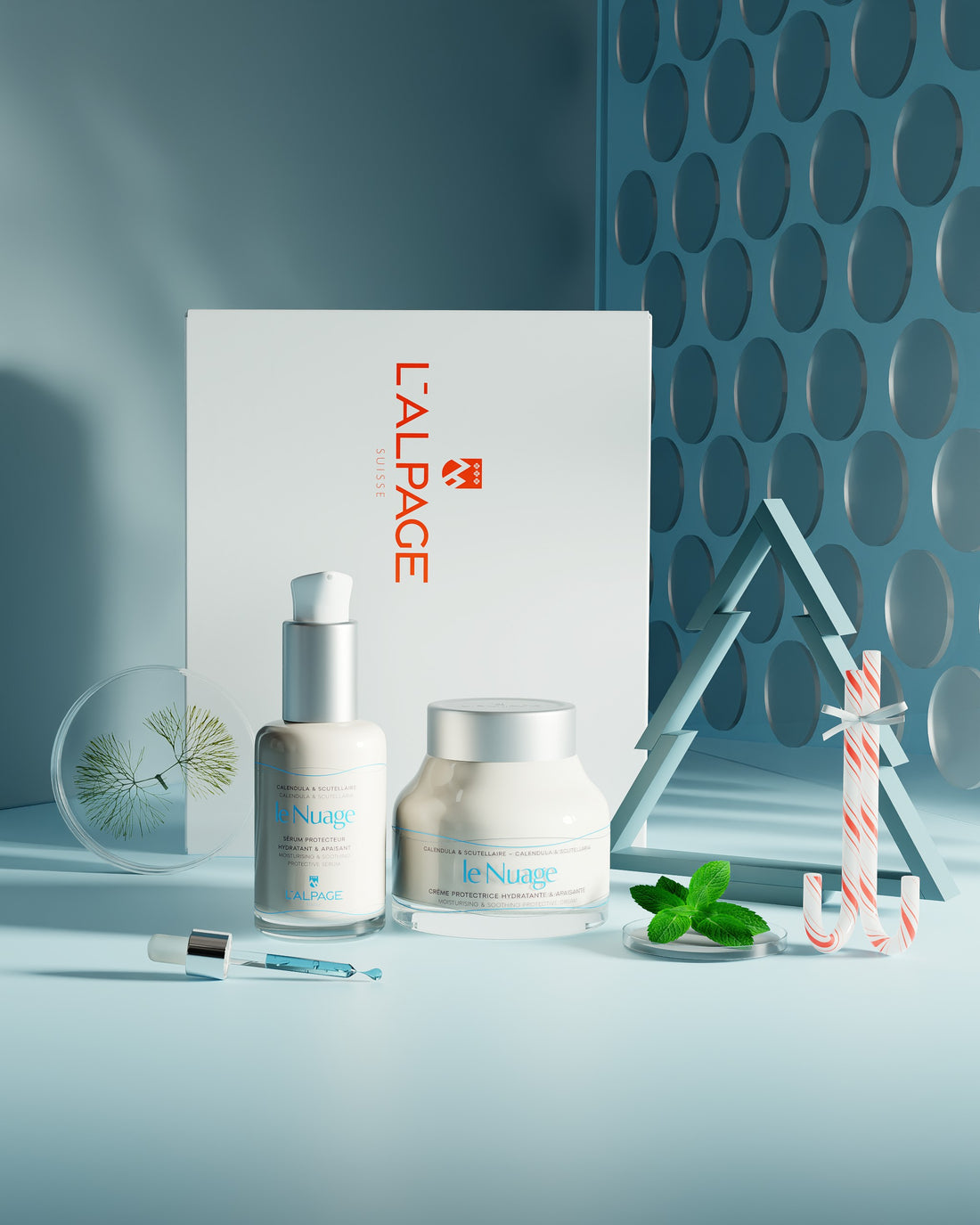 Set ou Coffret Cadeau DUO Crème Apaisante + Sérum Apaisant LE NUAGE