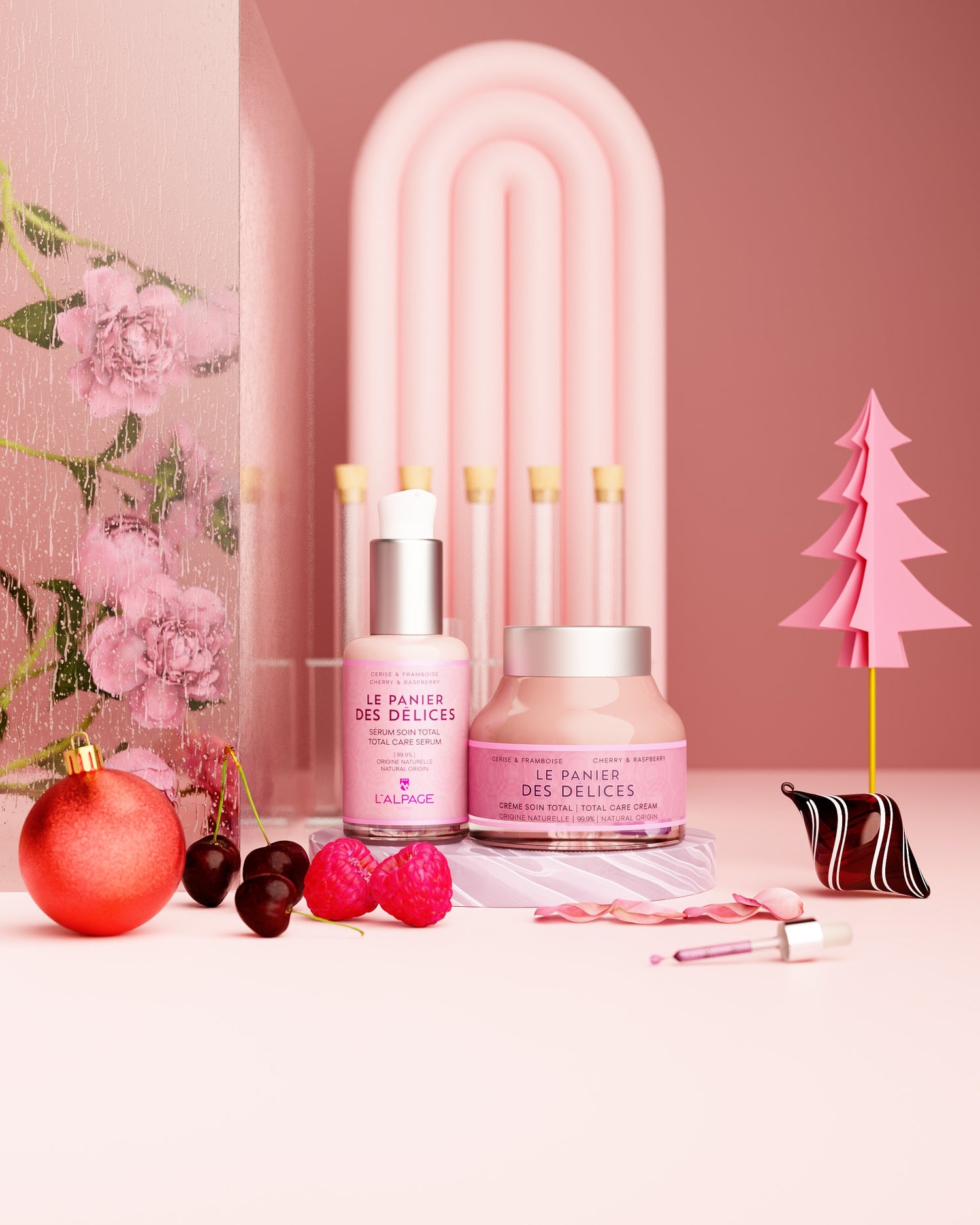 Set ou Coffret Cadeau Soin DUO Crème Soin Total + Sérum Soin Total LE PANIER DES Délices