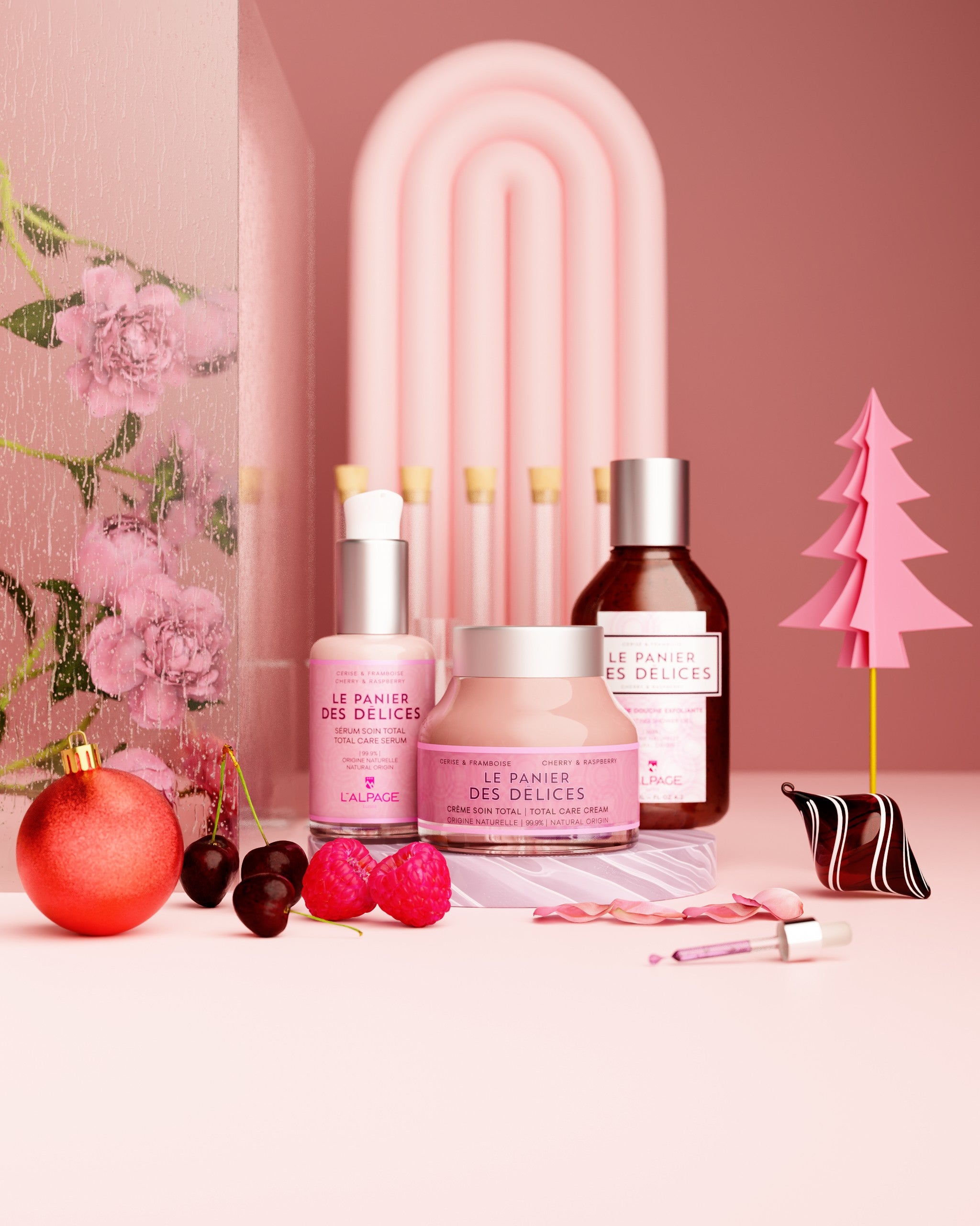 Cofanetto Regalo Crema Trattamento Totale + Siero Trattamento Totale + Gel Doccia Esfoliante 125ml <tc>Le Panier des Délices</tc>