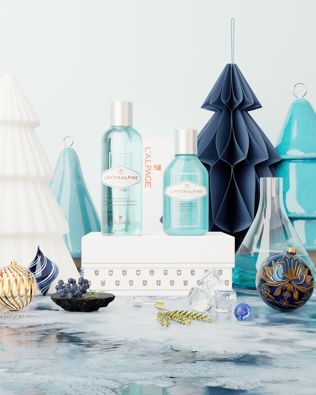 Set ou Coffret Cadeau Eau Tonifiante + Gel Nettoyant Exfoliant L&