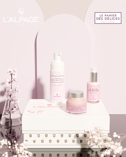 Coffret Cadeau Crème Soin Total + Sérum Soin Total + Mousse Nettoyante LE PANIER DES Délices
