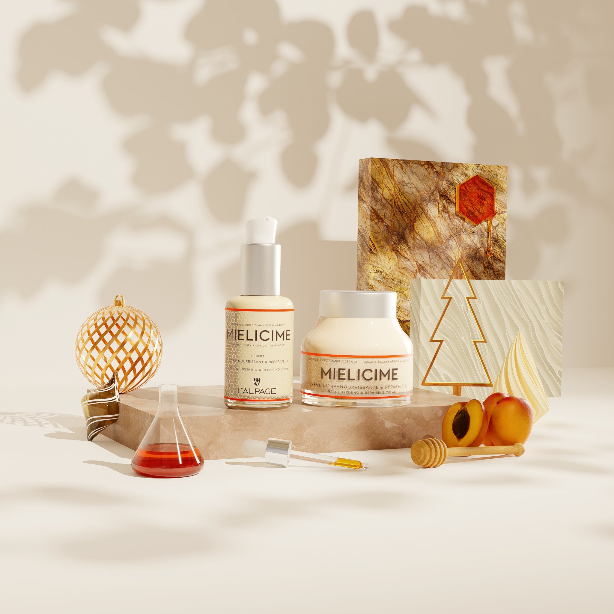 DUO-Geschenkset oder Geschenkbox: Ultra-nährende Creme + Ultra-nährendes Serum <tc>Mielicime</tc>