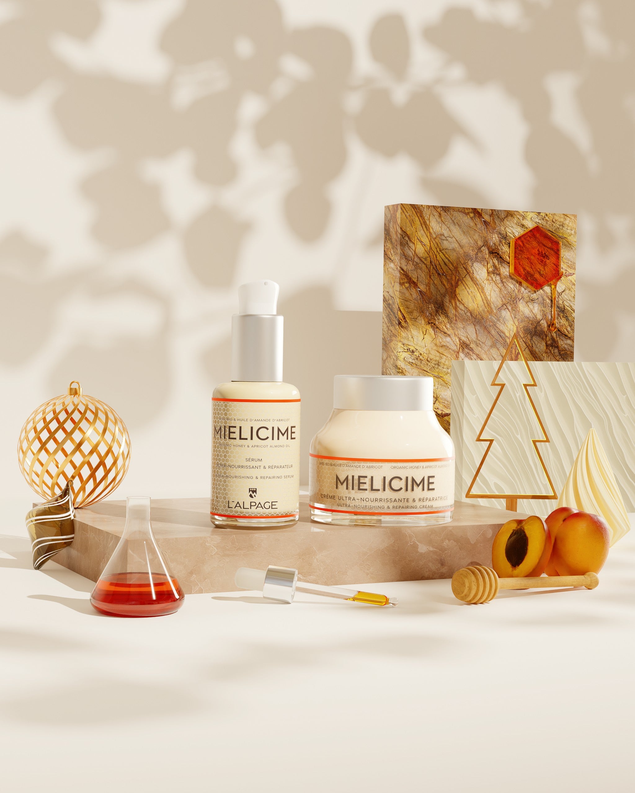 DUO-Geschenkset oder Geschenkbox: Ultra-nährende Creme + Ultra-nährendes Serum <tc>Mielicime</tc>