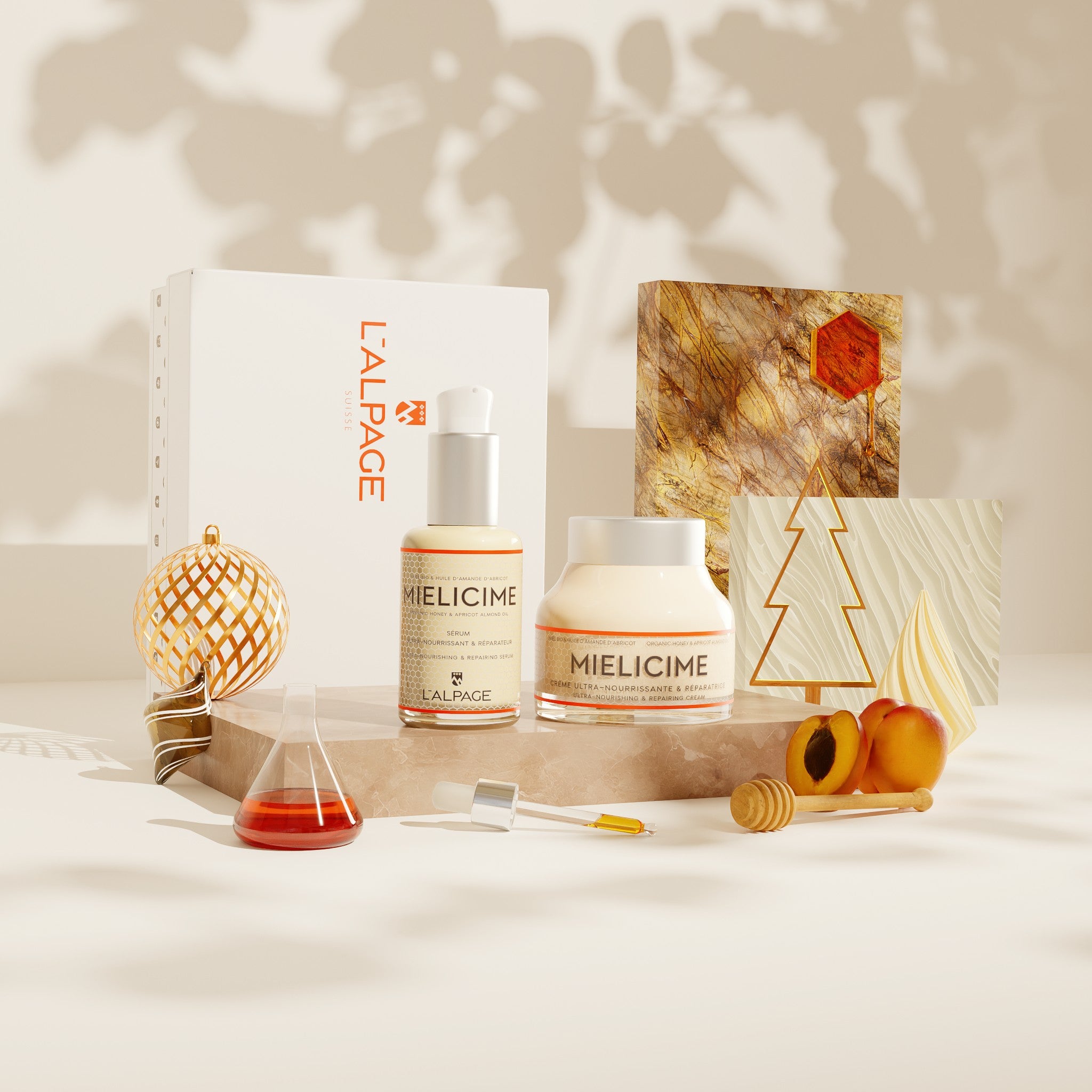 DUO-Geschenkset oder Geschenkbox: Ultra-nährende Creme + Ultra-nährendes Serum <tc>Mielicime</tc>