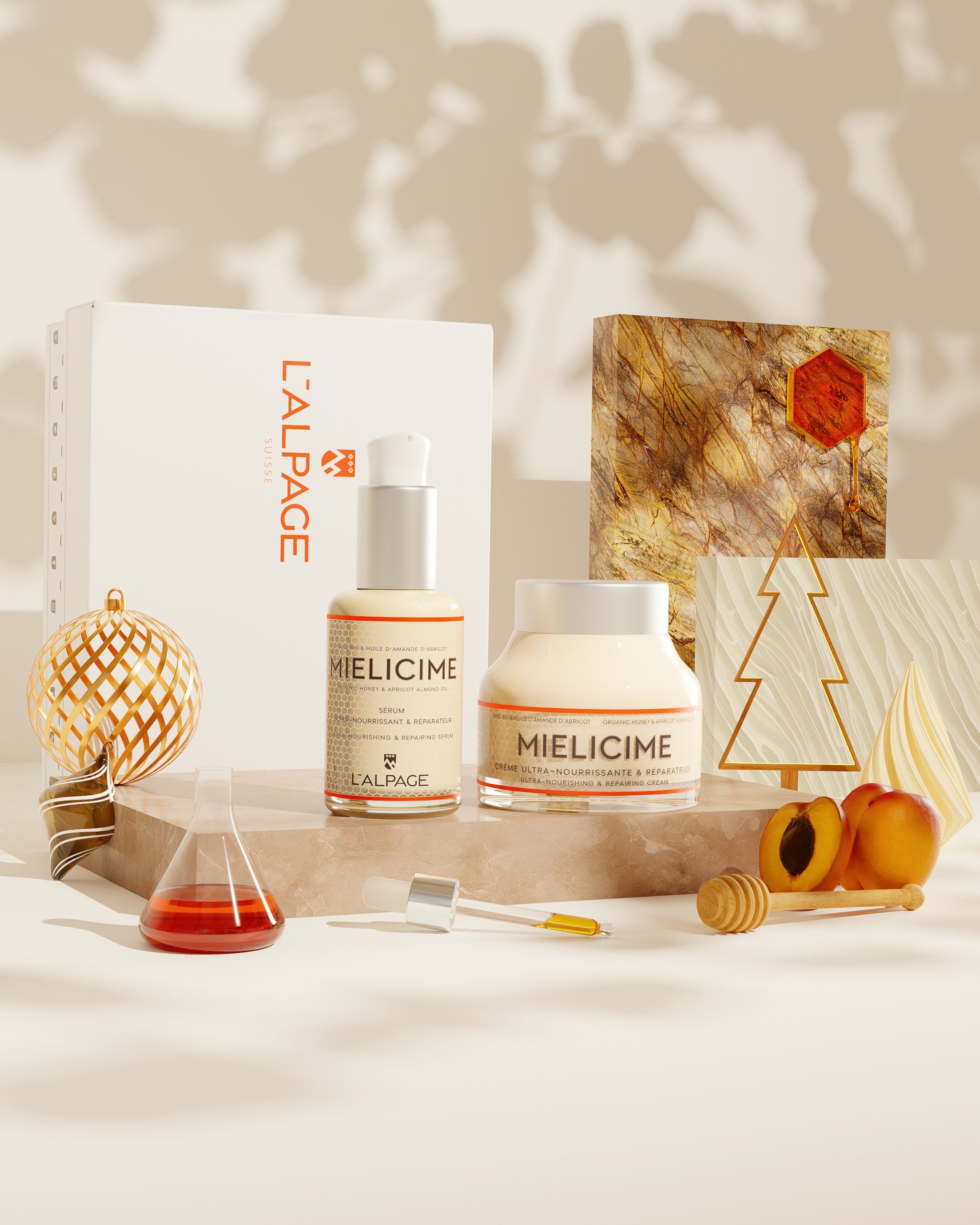 DUO-Geschenkset oder Geschenkbox: Ultra-nährende Creme + Ultra-nährendes Serum <tc>Mielicime</tc>