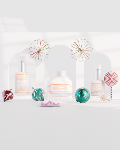 Coffret Cadeau Crème Anti-Age + Sérum Anti-Age + Gel Contour des Yeux Anti-Age ETERNALP 2040m