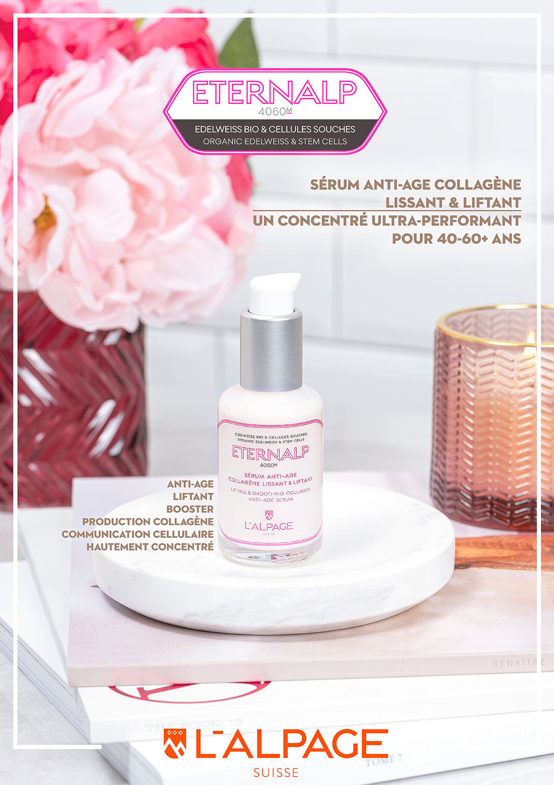 Sérum Anti-Age Collagène Lissant &amp; Liftant Eternalp 4060m - L&