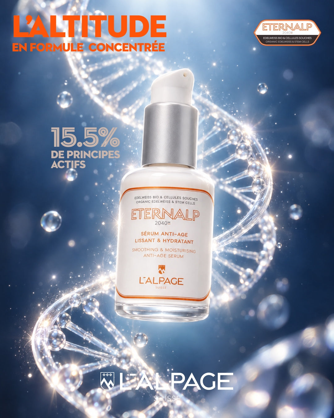 Sérum Anti-Age Lissant &amp; Hydratant Eternalp 2040m