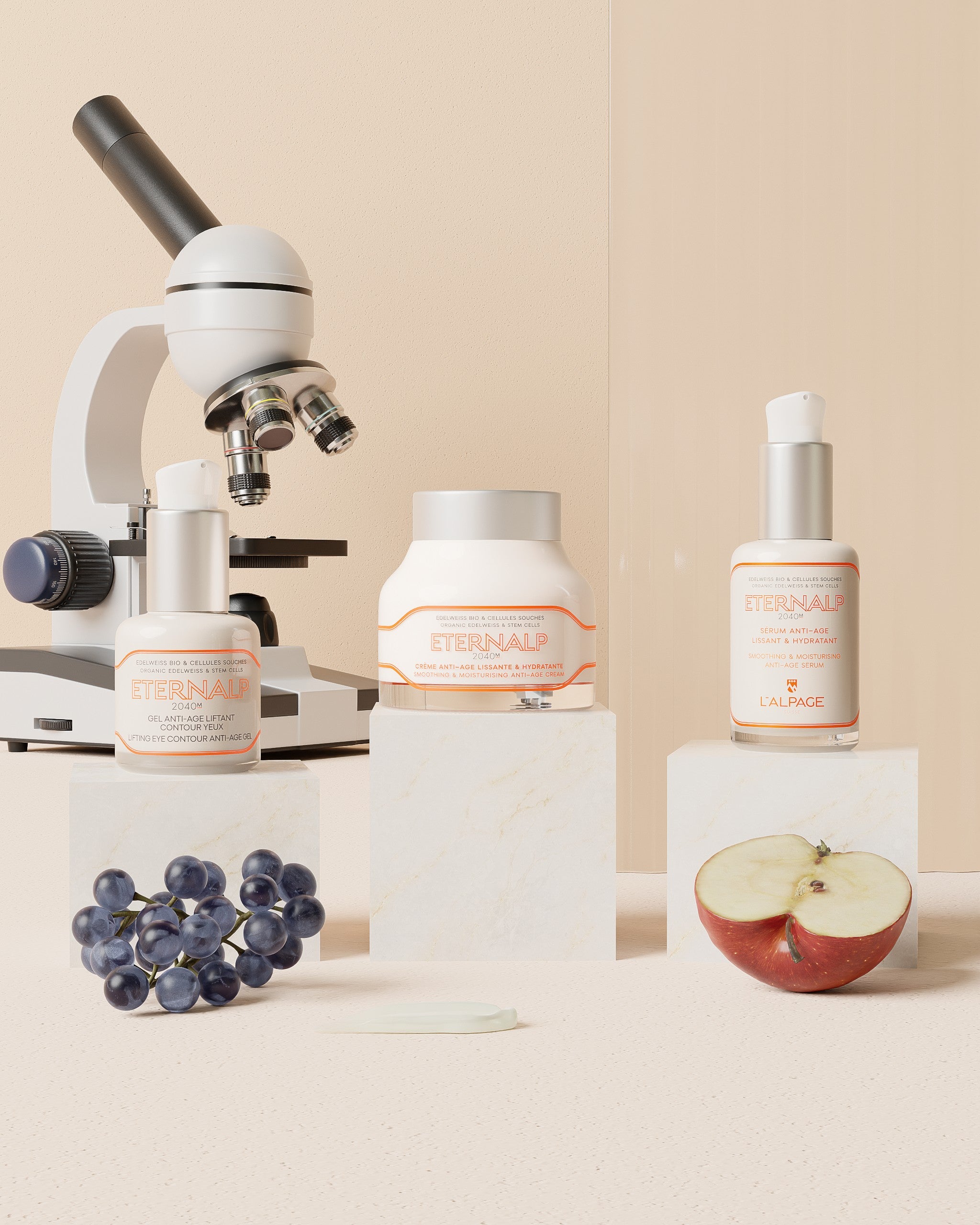 Geschenkset Anti-Aging-Creme + Anti-Aging-Serum + Anti-Aging-Augen-Gel <tc>Eternalp</tc> 2040m