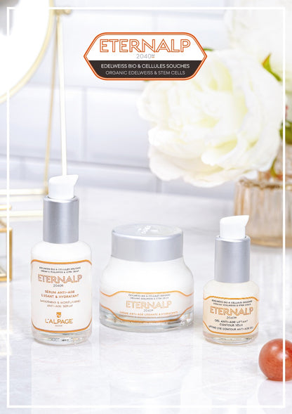 Coffret Set Eternalp 2040m Crème Sérum Anti-Age Hydratant Lissant Contour Yeux Liftant