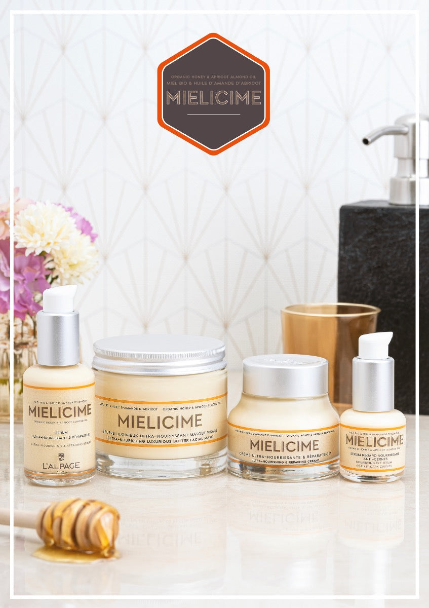 Coffret Cadeau Crème Nourrissante + Sérum Nourrissant + Sérum Anti-Cerne + Beurre Masque Visage Mielicime Visage - L&