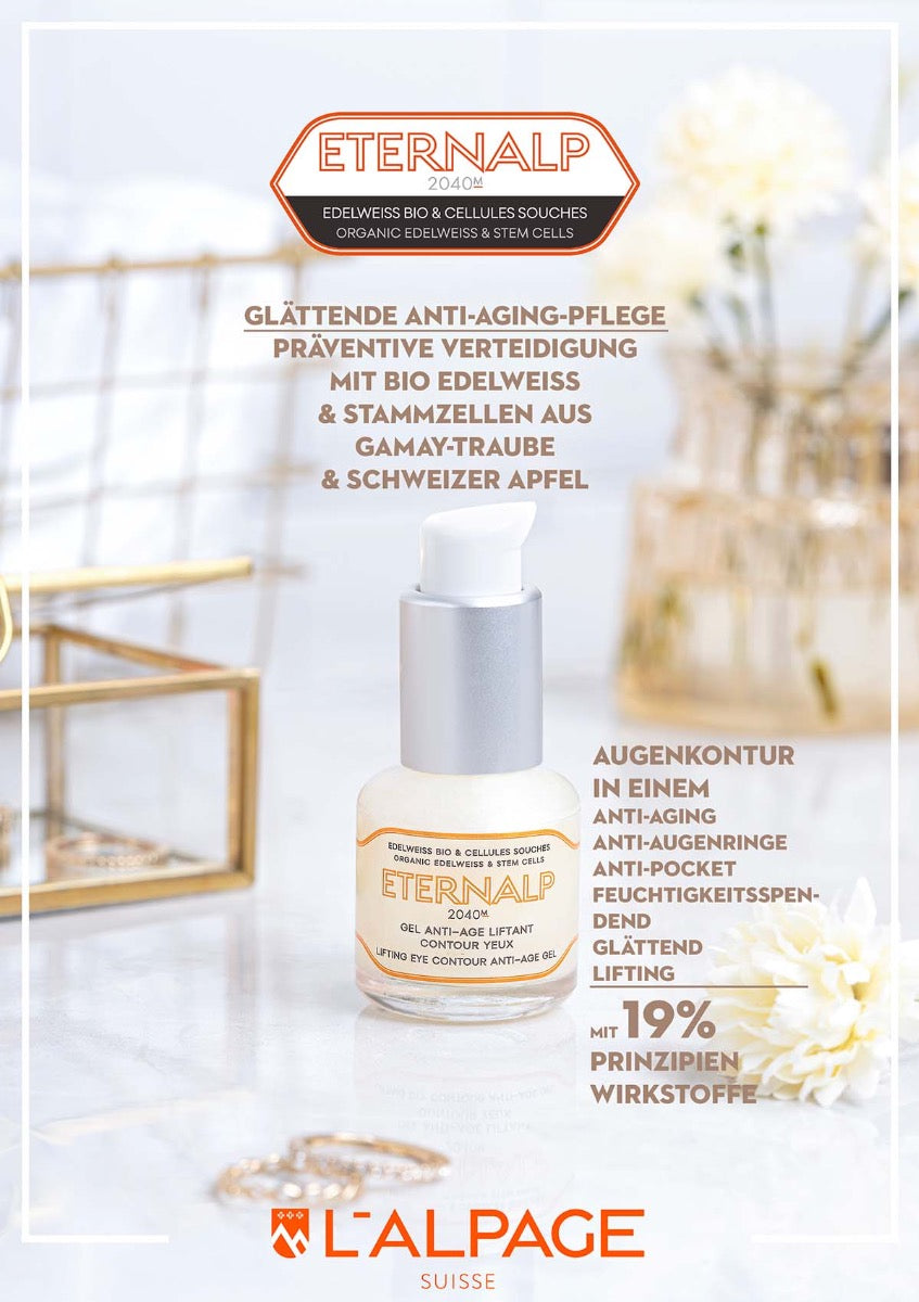 Coffret Cadeau Crème Anti-Age + Sérum Anti-Age + Gel Contour des Yeux Anti-Age ETERNALP 2040m - L&